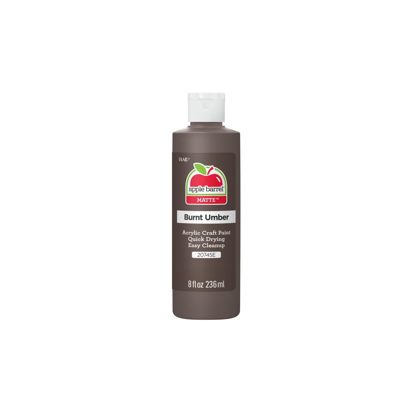 Apple Barrel Acrylic Paint Matte, 8oz., Burnt Umber
