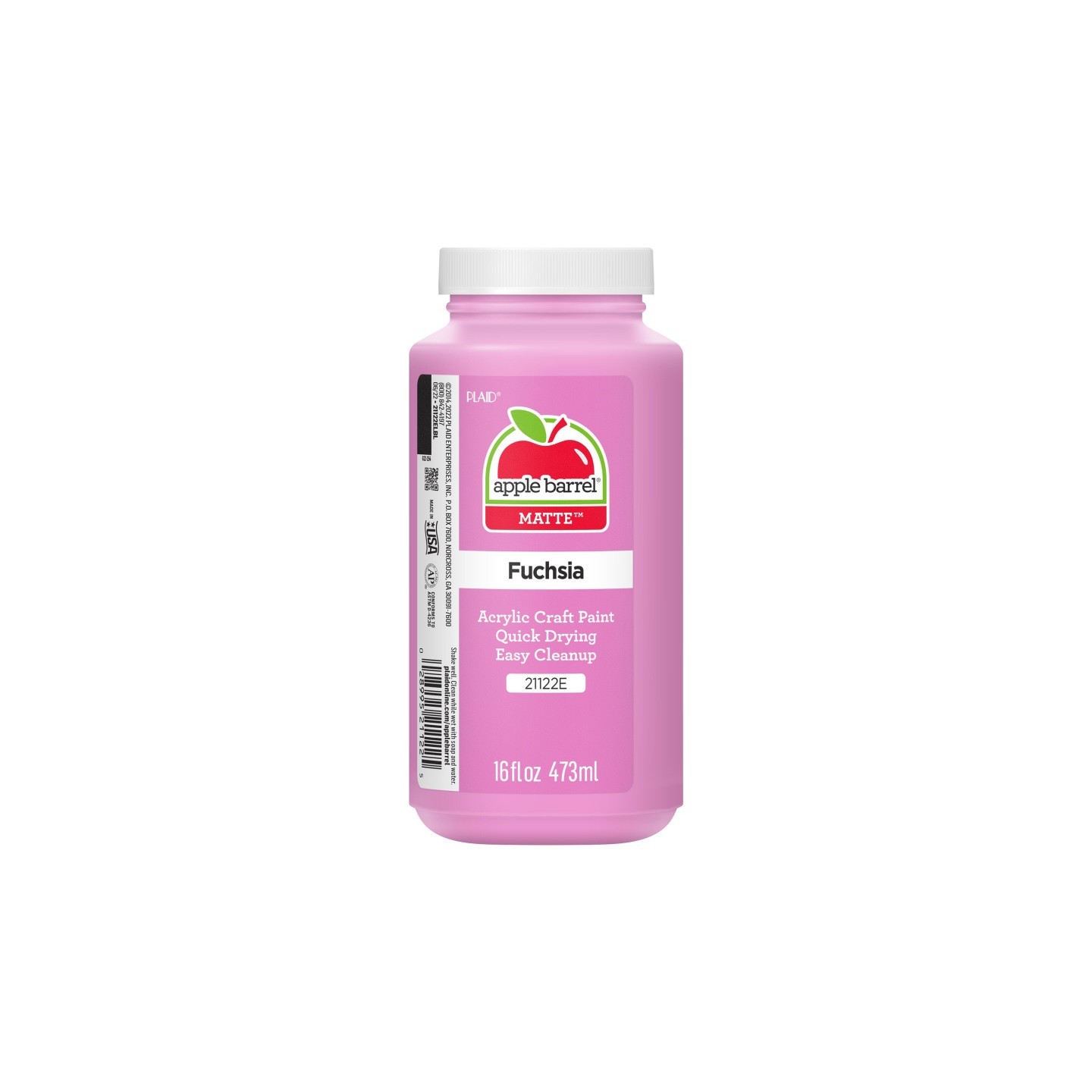 Apple Barrel Acrylic Paint Matte, 16oz., Fuchsia