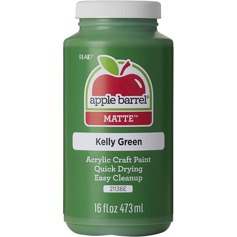Apple Barrel Acrylic Paint Matte, 16oz., Kelly Green