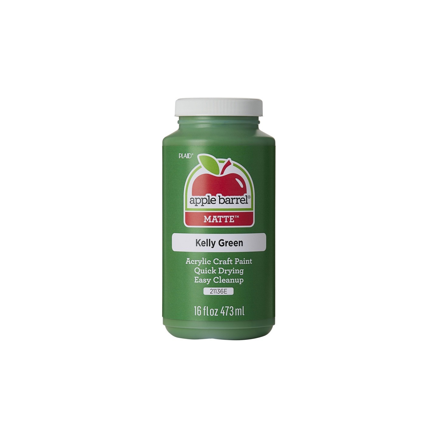 Apple Barrel Acrylic Paint Matte, 16oz., Kelly Green