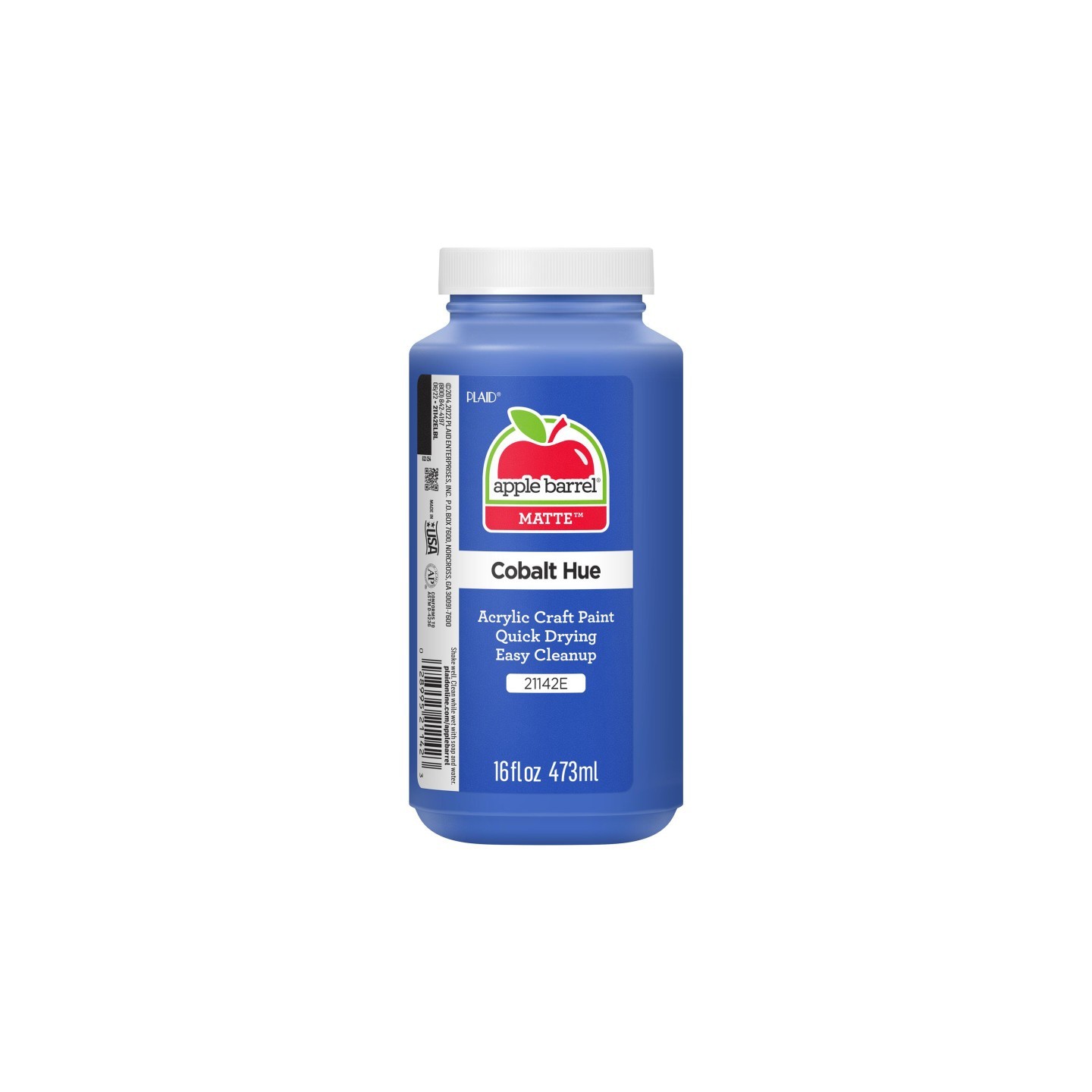 Apple Barrel Acrylic Paint Matte, 16oz., Cobalt Hue