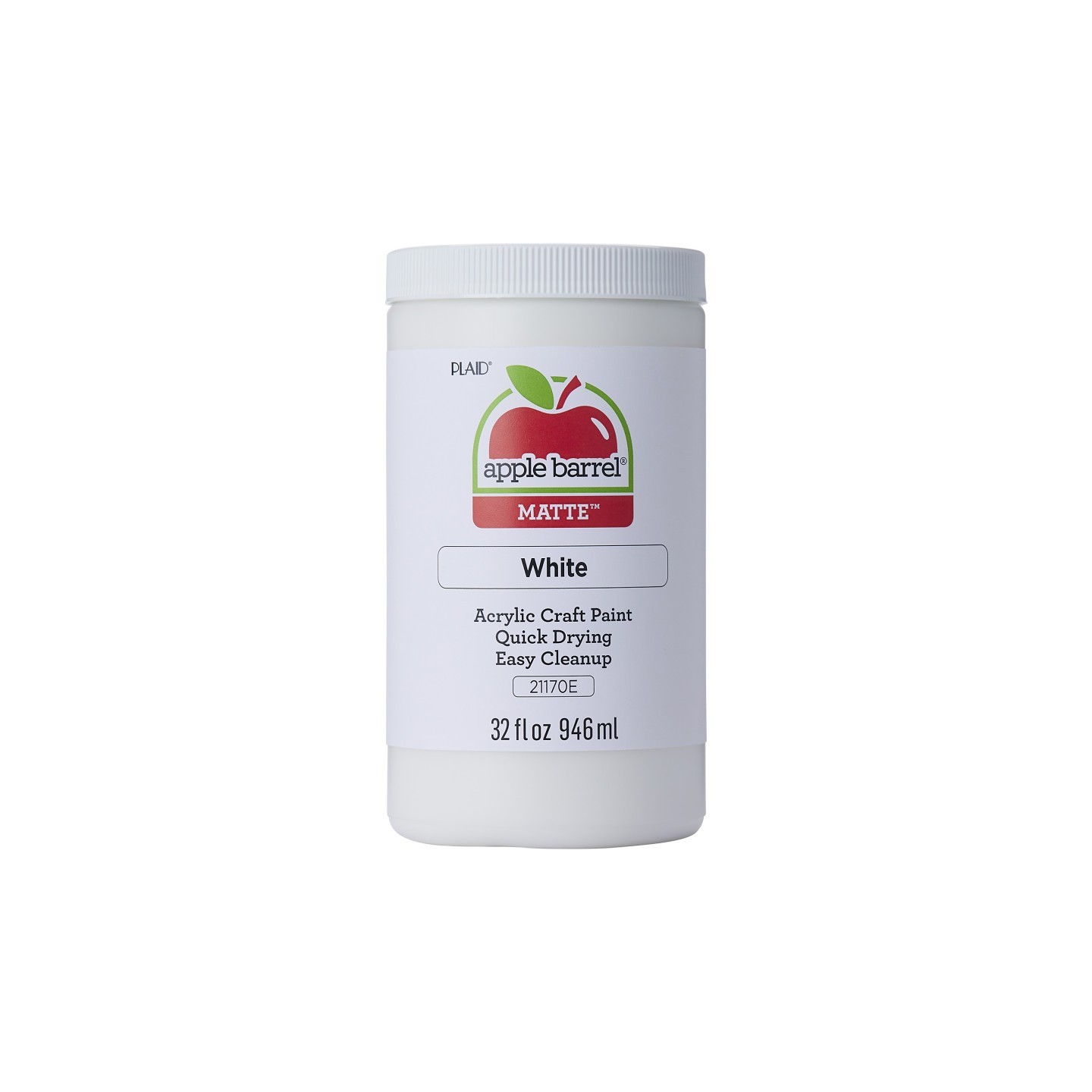 Apple Barrel Acrylic Paint Matte, 32oz., White