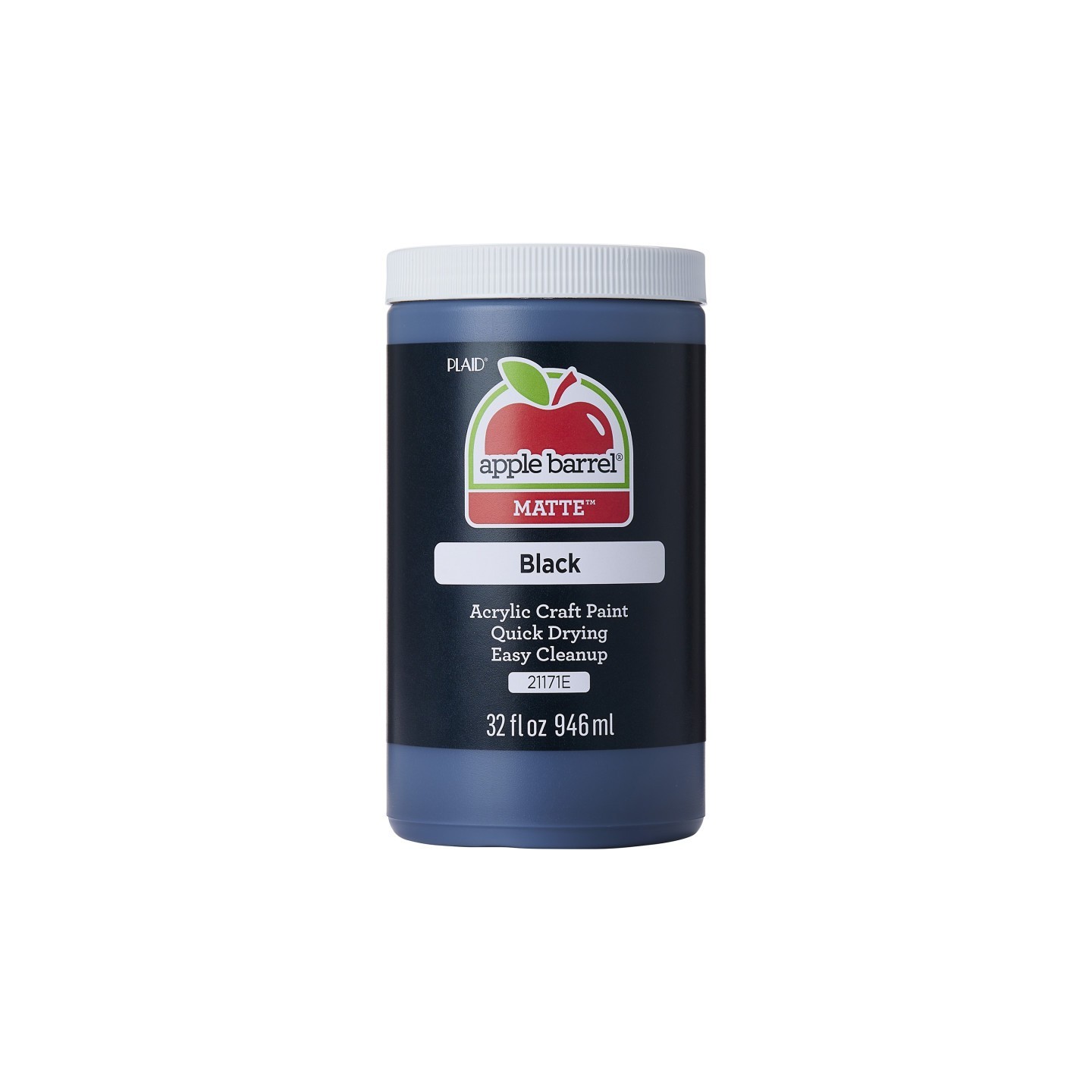 Apple Barrel Acrylic Paint Matte, 32oz., Black