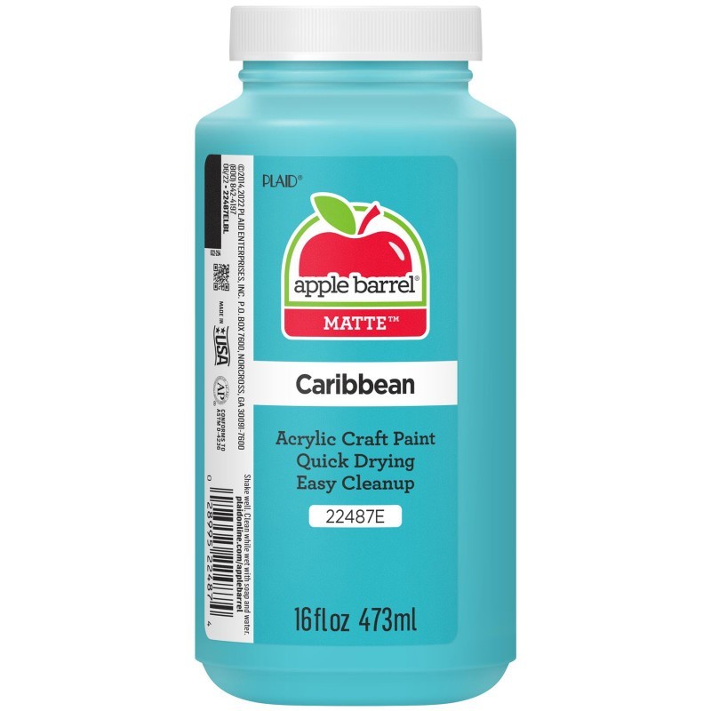 Apple Barrel Acrylic Paint Matte, 16oz., Caribbean