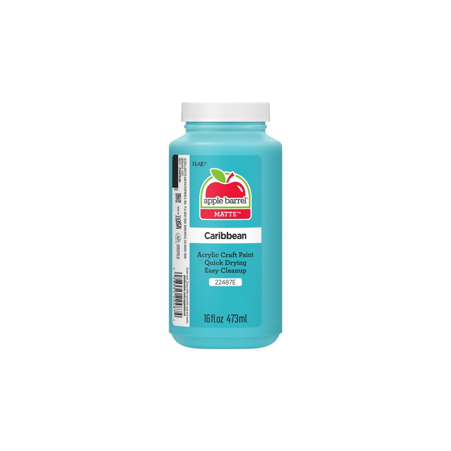 Apple Barrel Acrylic Paint Matte, 16oz., Caribbean