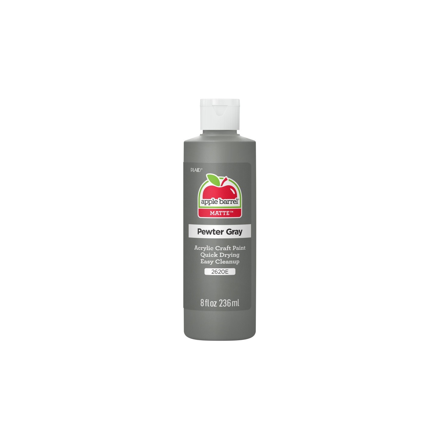 Apple Barrel Acrylic Paint Matte, 8oz., Pewter Gray