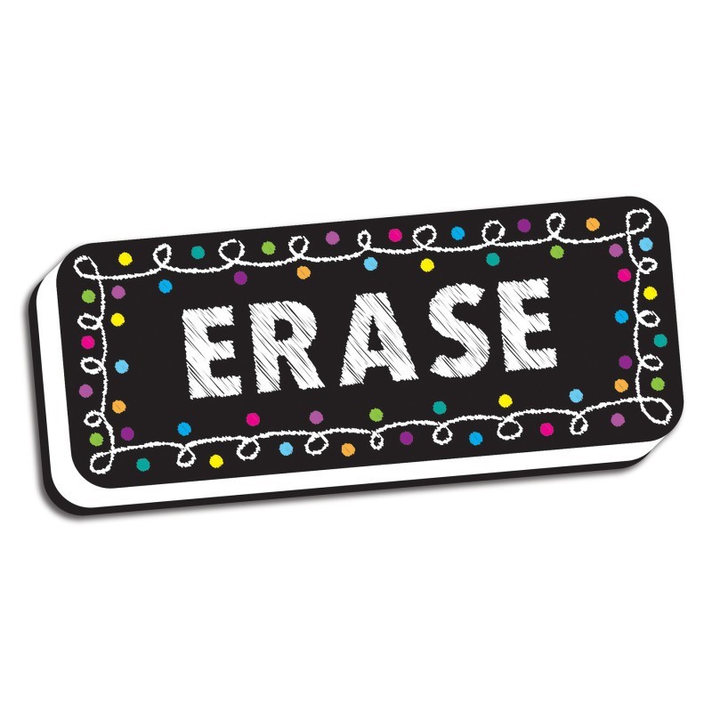Ashley Productions® Magnetic Whiteboard Eraser, Chalk Loops, 2" x 5"