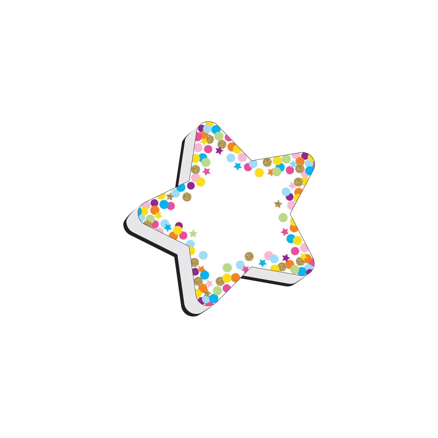 Ashley Productions® Magnetic Whiteboard Eraser, Star Confetti