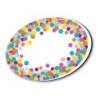 Ashley Productions® Magnetic Whiteboard Eraser, Oval Confetti