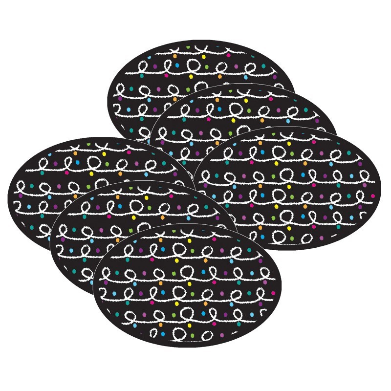 Ashley Productions® Magnetic Whiteboard Eraser, Color Chalk Loops, Pack of 6