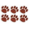 Ashley Productions® Magnetic Whiteboard Eraser, Tiger Paw, Pack of 6