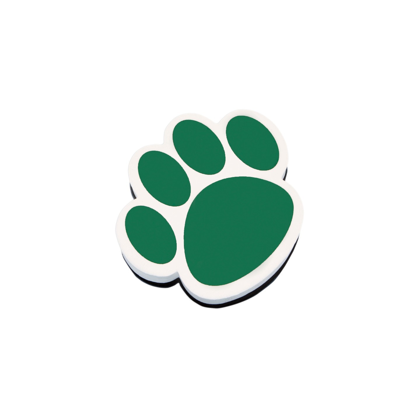 Ashley Productions® Magnetic Whiteboard Eraser, Green Paw
