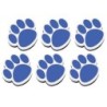 Ashley Productions® Magnetic Whiteboard Eraser, Blue Paw, Pack of 6