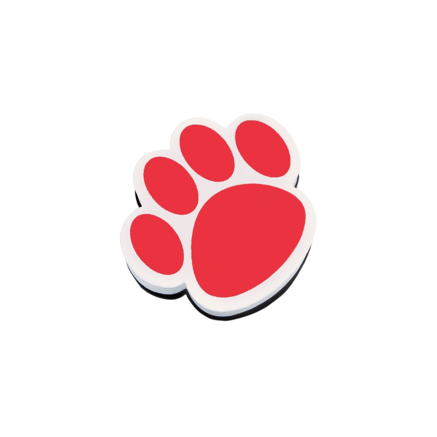 Ashley Productions® Magnetic Whiteboard Eraser, Red Paw