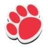 Ashley Productions® Magnetic Whiteboard Eraser, Red Paw