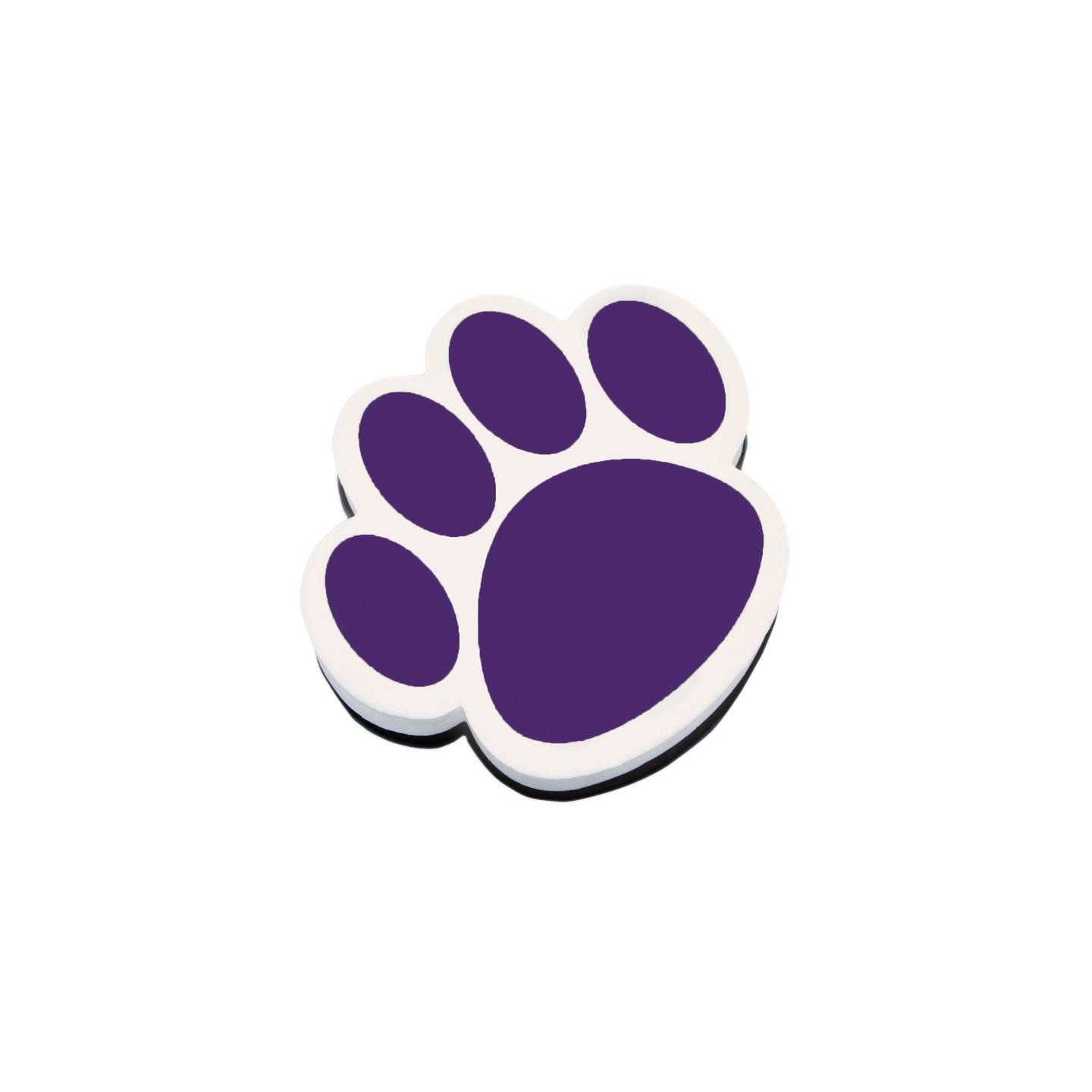Ashley Productions® Magnetic Whiteboard Eraser, Purple Paw