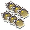 Ashley Productions® Magnetic Whiteboard Eraser, Wise Owl, Pack of 6