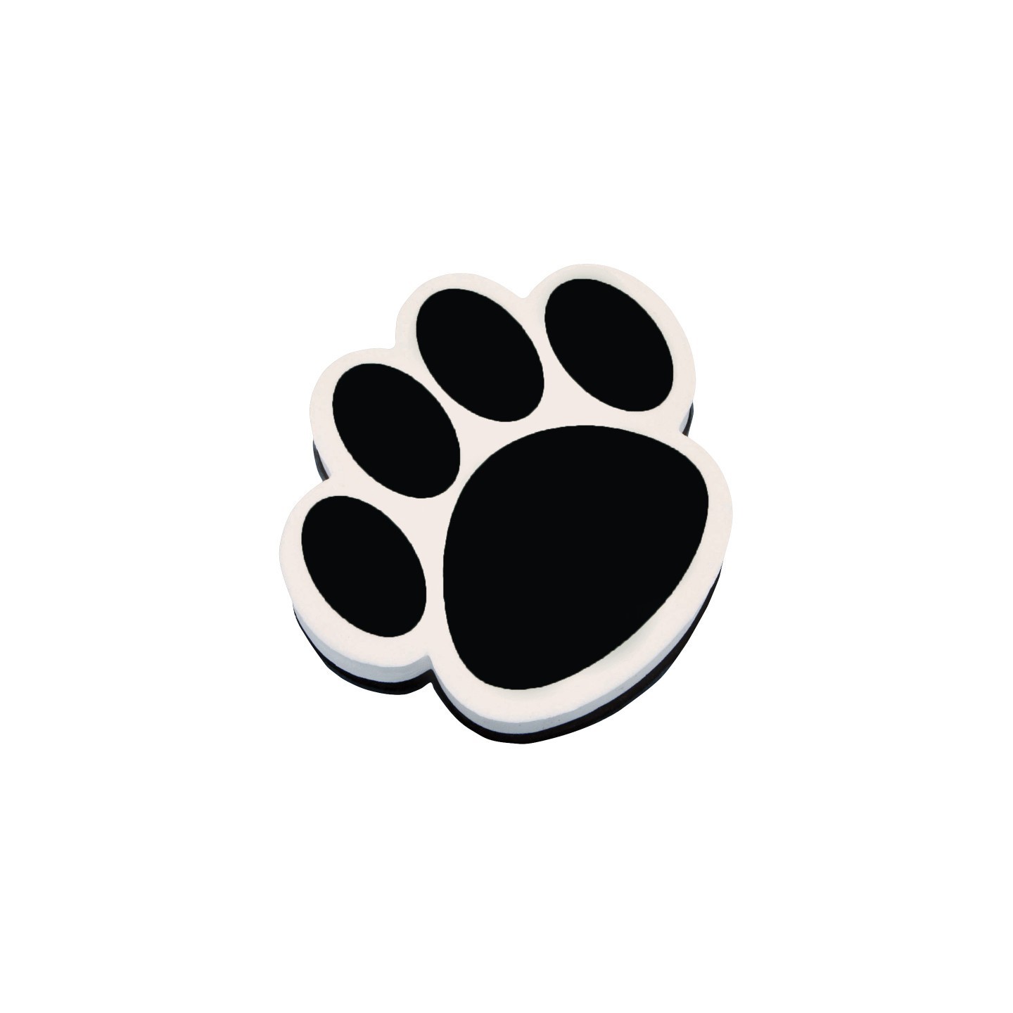 Ashley Productions® Magnetic Whiteboard Eraser, Black Paw