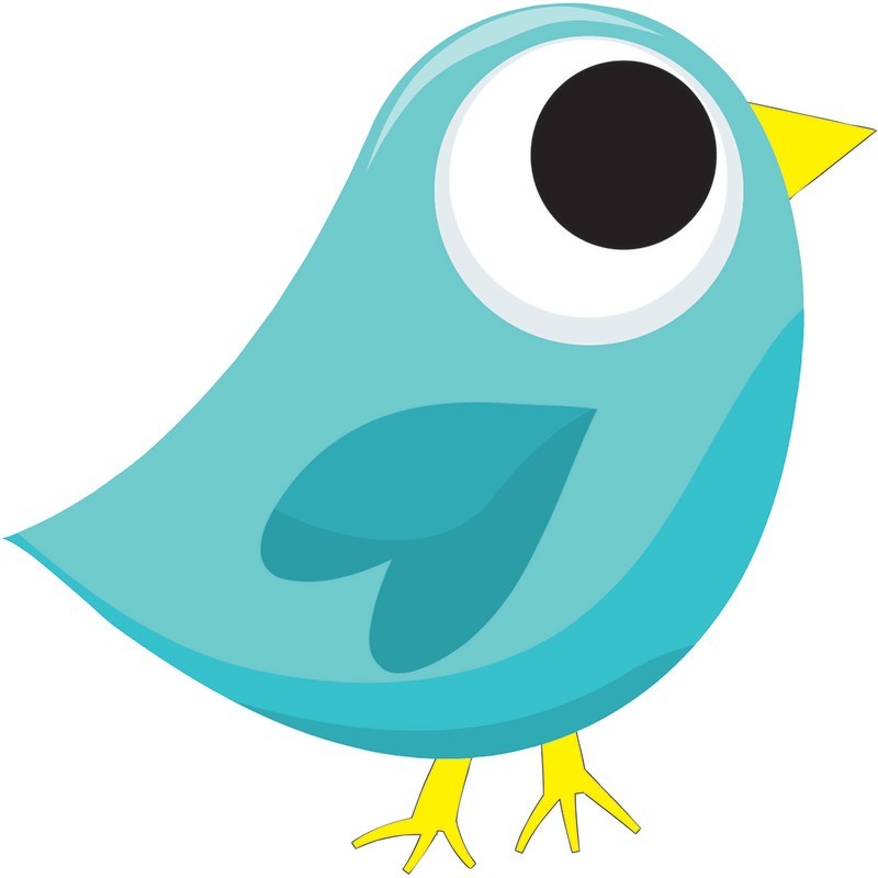Ashley Productions® Magnetic Whiteboard Eraser, Blue Tweet
