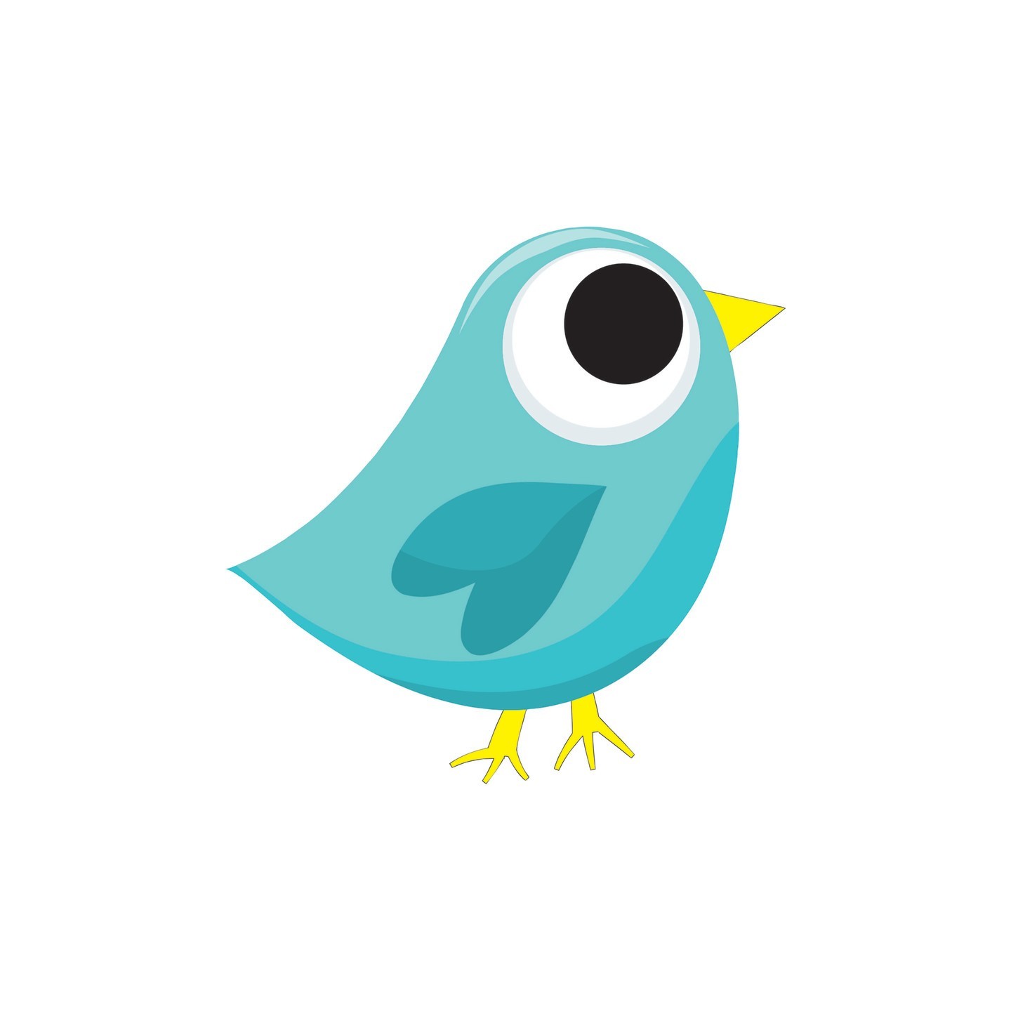 Ashley Productions® Magnetic Whiteboard Eraser, Blue Tweet