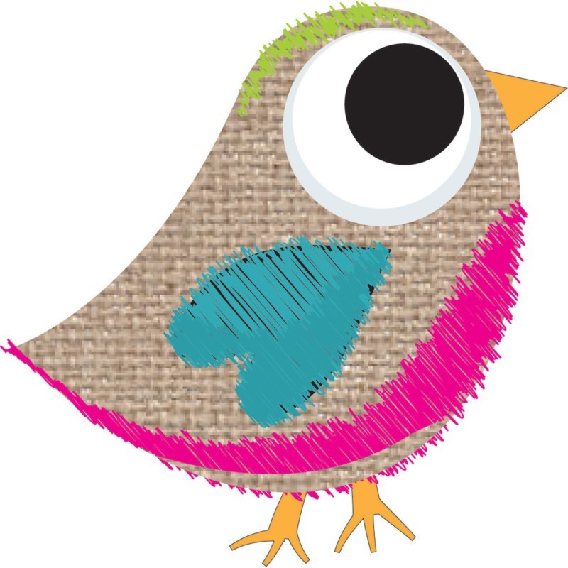 Ashley Productions® Magnetic Whiteboard Eraser, Burlap Scribble Tweet