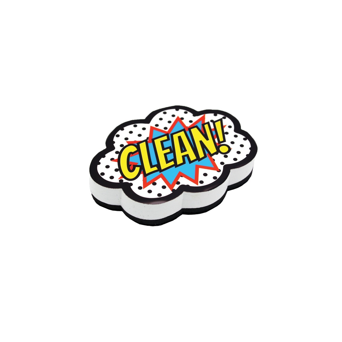 Ashley Productions® Magnetic Whiteboard Eraser, Superhero Clean!