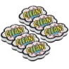 Ashley Productions® Magnetic Whiteboard Eraser, Superhero Clean!, Pack of 6