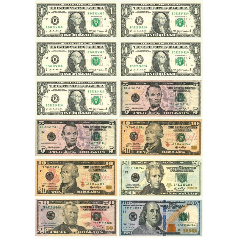 Ashley Productions® Math Die-Cut Magnets, U.S. Dollars