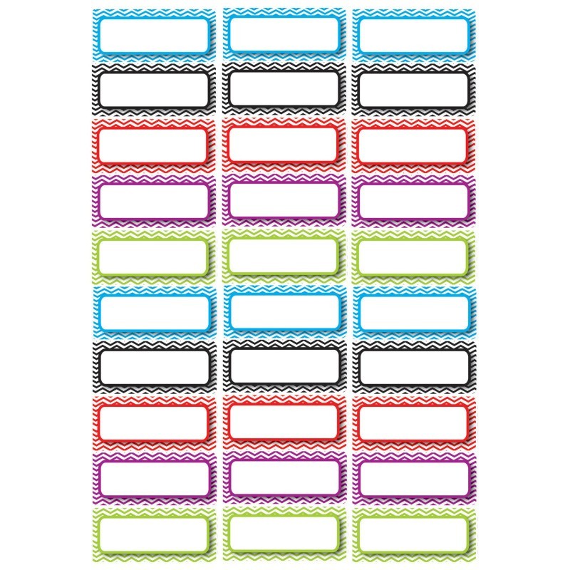 Ashley Productions® Die-Cut Magnetic Foam Color Chevron Labels/Nameplates, Pack of 30