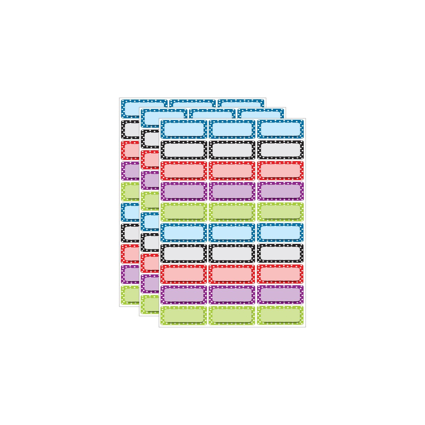 Ashley Productions® Die-Cut Magnetic Foam Color Dots Labels/Nameplates, 30 Per Pack, 3 Packs