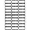 Ashley Productions® Die-Cut Magnetic Foam Black & White Dots Labels/Nameplates, Pack of 30