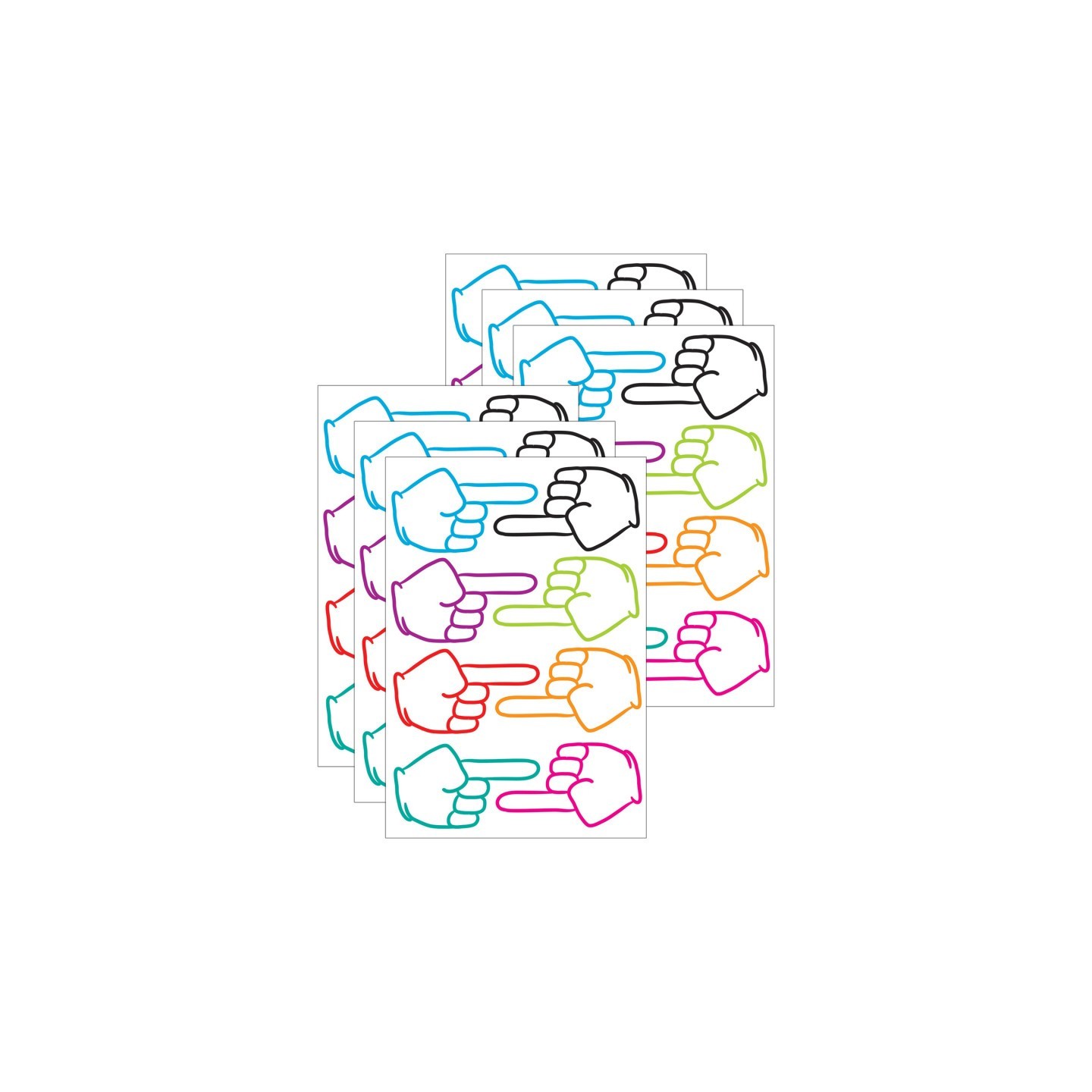 Ashley Productions® Die-Cut Magnetic Pointing Fingers, 8 Per Pack, 6 Packs