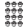 Ashley Productions® Die-Cut Magnetic Black Paw Prints, 12 Pieces