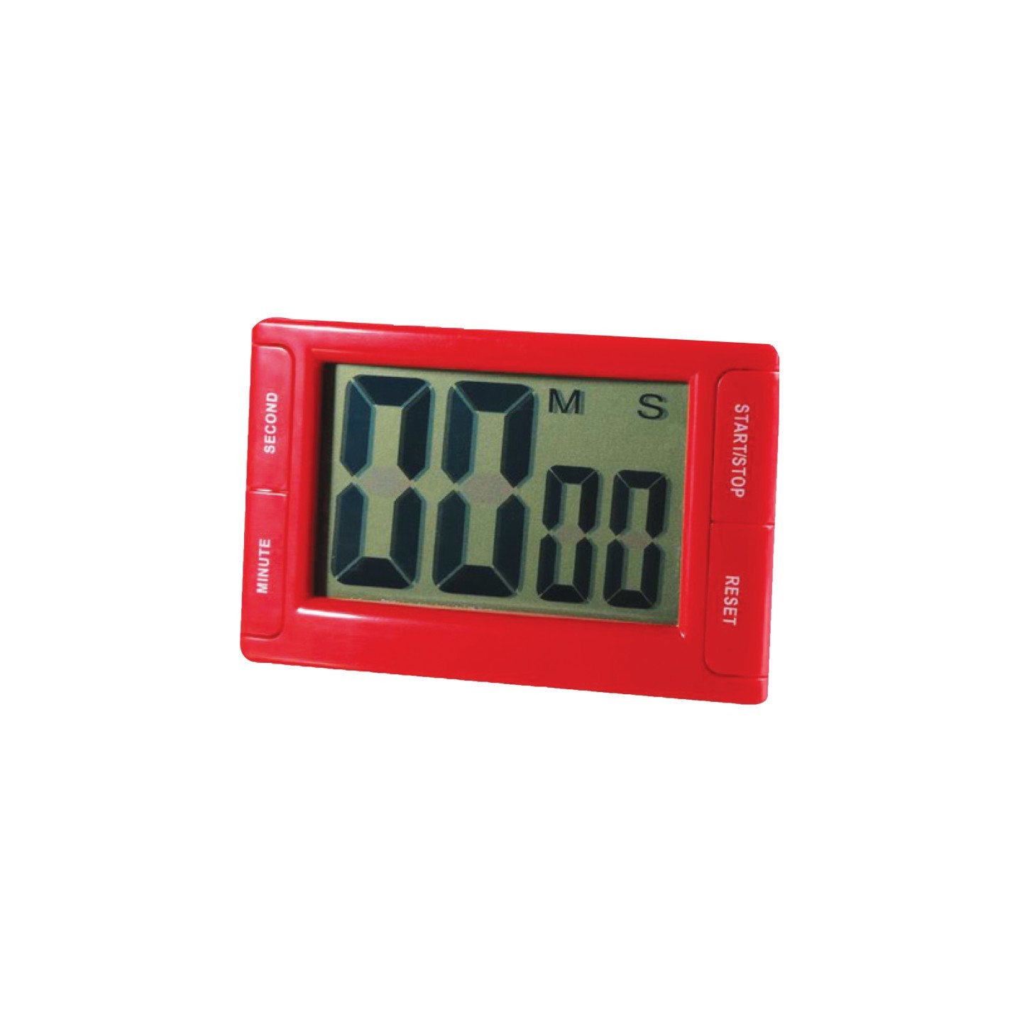 Ashley Productions® Big Red Digital Timer 3.75" x 2.5" with Magnetic Backing and Stand