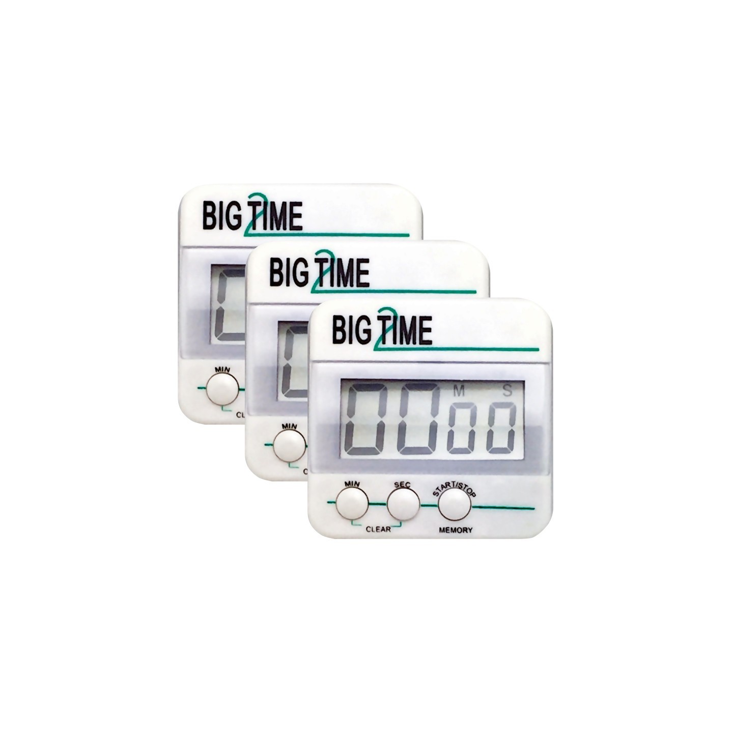 Ashley Productions® Big Time Too Up/Down Timer, Pack of 3