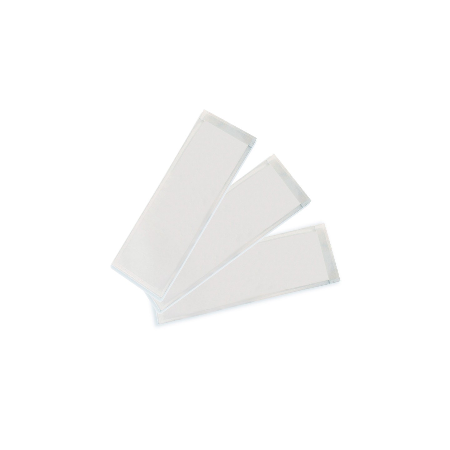 Ashley Productions® Clear View Self-Adhesive Extra Small Name Plate Pocket 3.25" x 10.5", Pack of 25