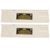 Ashley Productions® Clear View Self-Adhesive Extra Large Name Plate Pocket 5.75" x 21", 25 Per Pack, 2 Packs