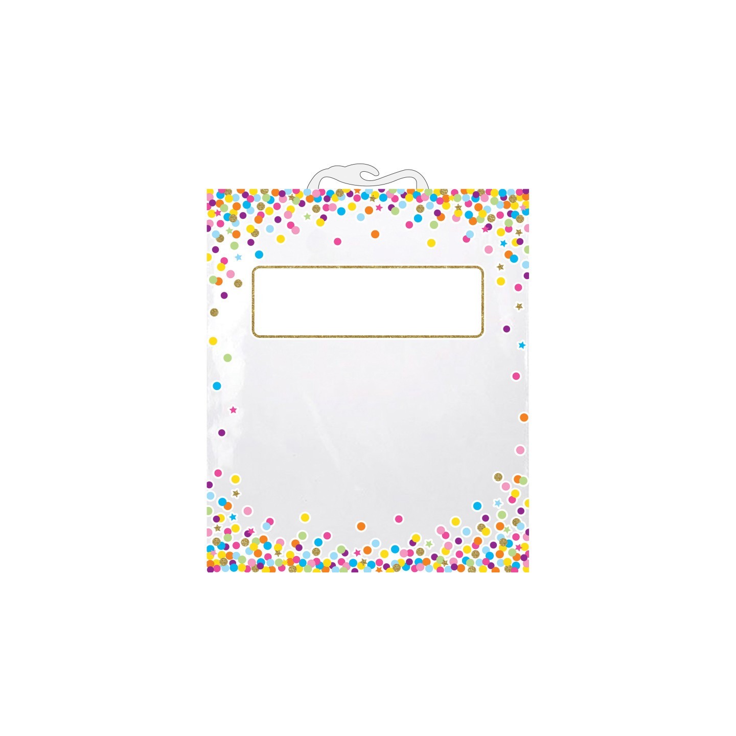 Ashley Productions® Hanging Confetti Pattern Storage/Book Bag, 10.5" x 12.5"