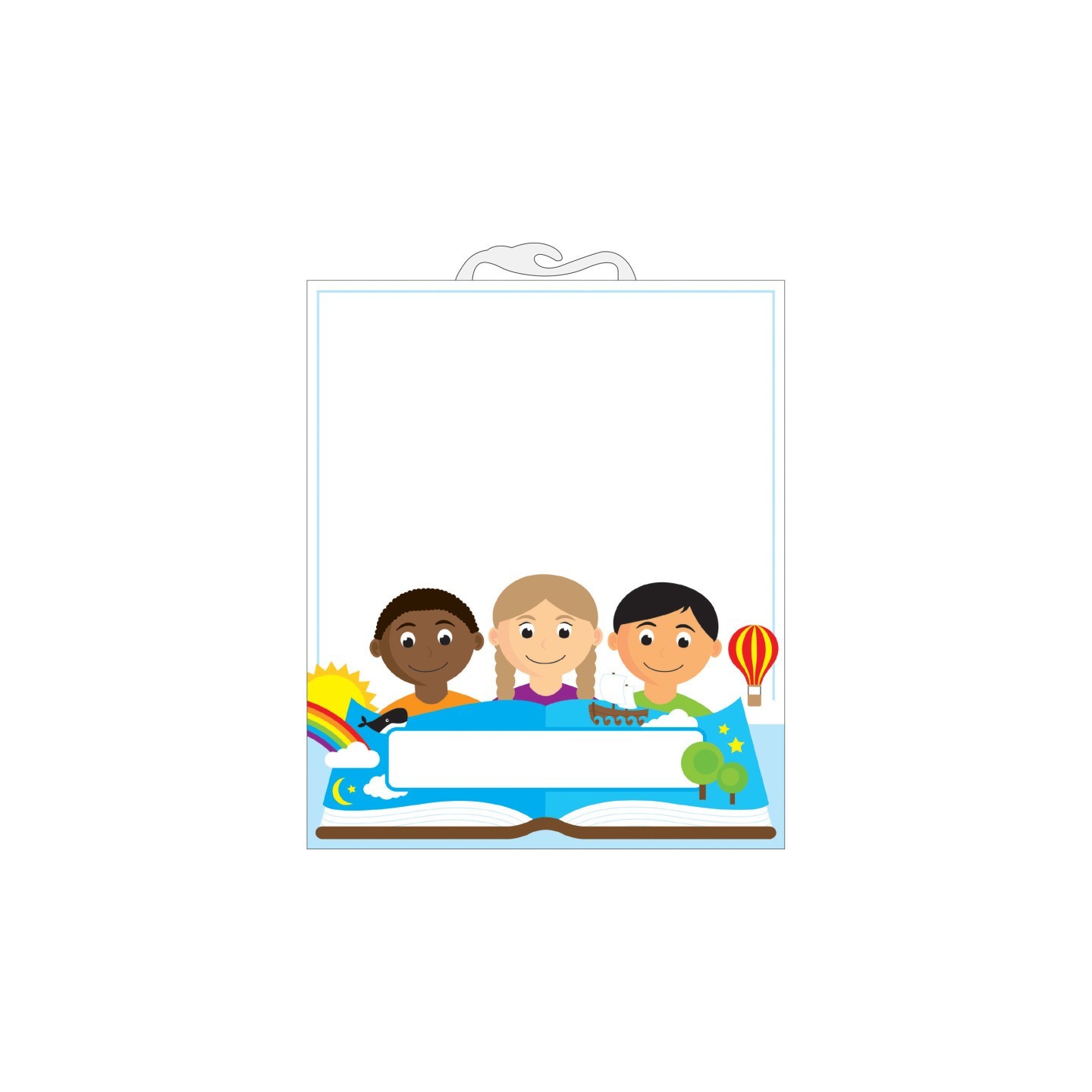 Ashley Productions® Multicultural File Buddy™ Storage Bag, 10.5" x 12.5", 1 Piece