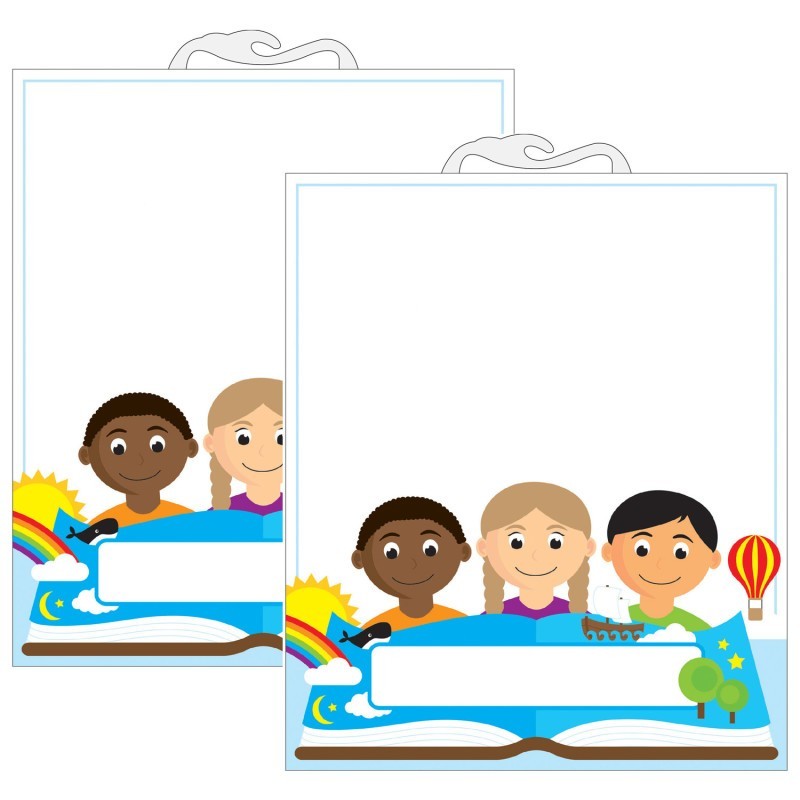 Ashley Productions® Multicultural File Buddy Storage Bag, 10.5" x 12.5", 6 Per Pack, 2 Packs