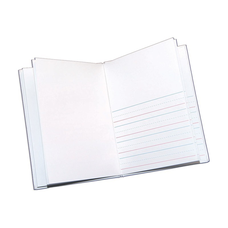 Ashley Productions® Hardcover Blank Book Primary Lined, 6" x 8" Portrait, White