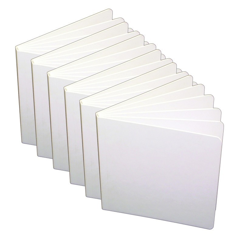 Ashley Productions® Big Hardcover Blank Book, 8.5" x 11" Portrait, White, Pack of 6