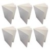Ashley Productions® Blank Chunky Board Book, 6" x 8" Portrait, White, Pack of 6