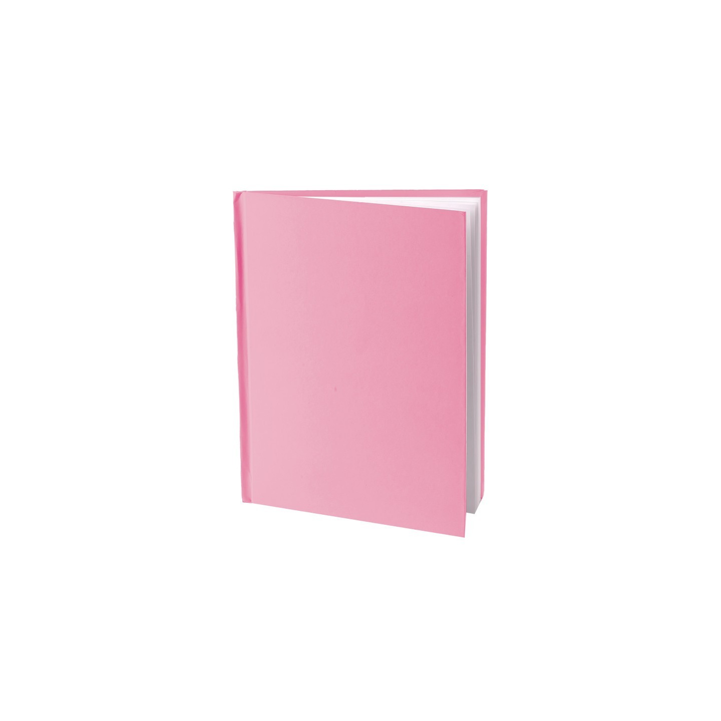 Young Authors Pink Hardcover Blank Book, White Pages, 11"H x 8-1/2"W Portrait, 14 Sheets/28 Pages