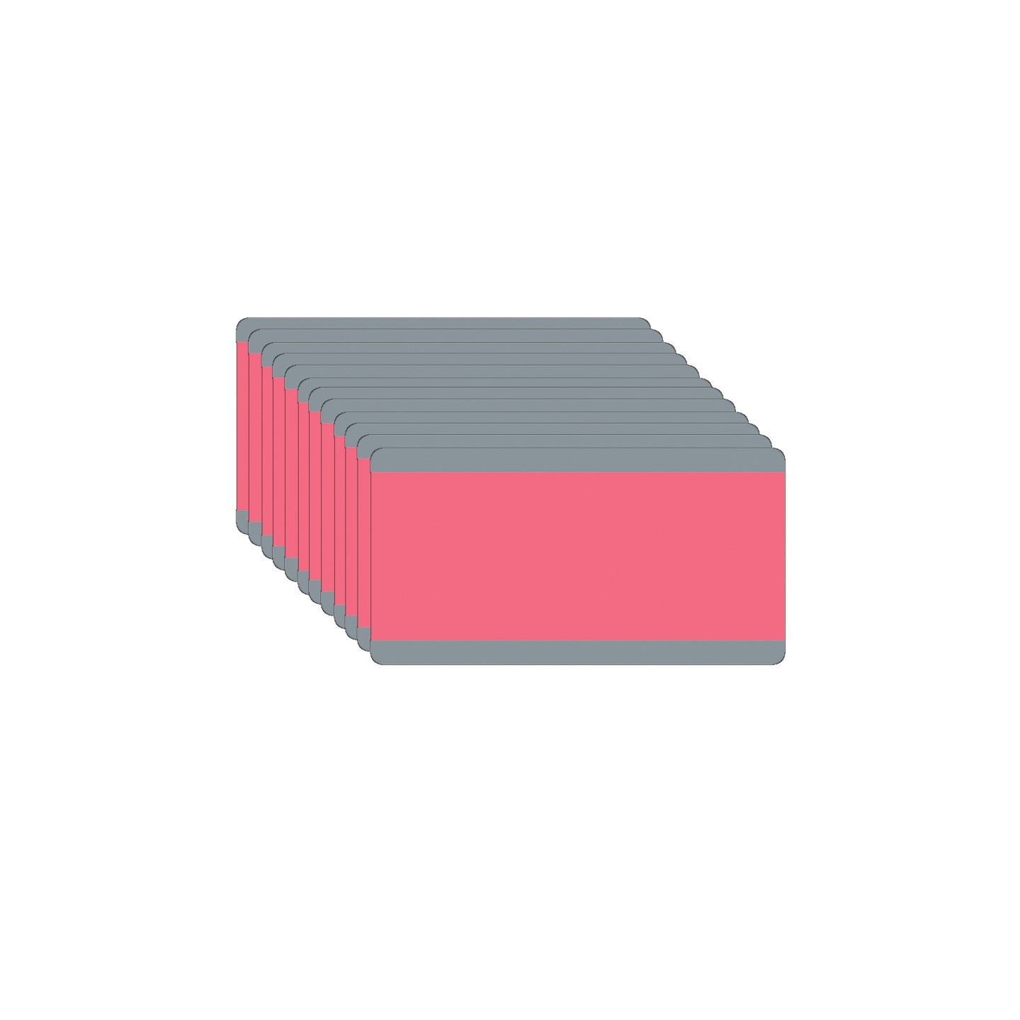 Ashley Productions® Big Reading Guide, 3-3/4" x 7-1/4", Rose, Pack of 12