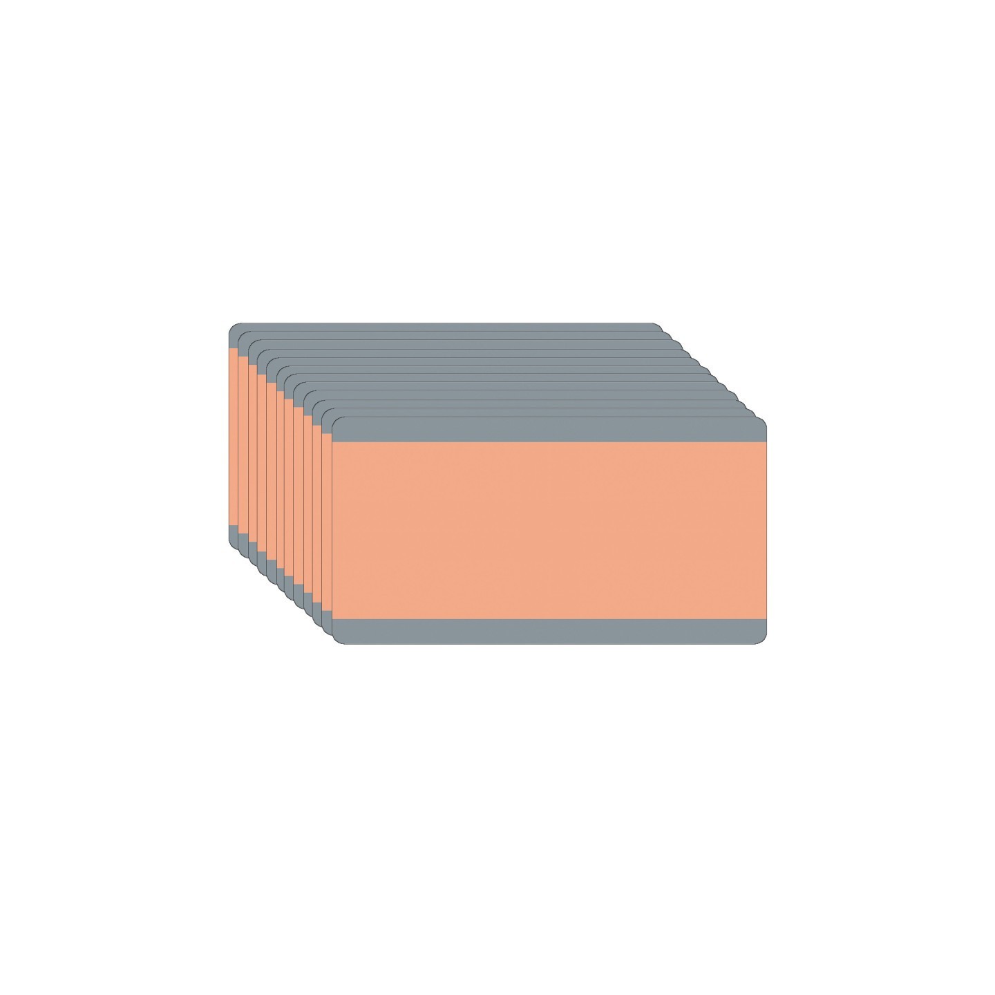 Ashley Productions® Big Reading Guide, 3-3/4" x 7-1/4", Peach, Pack of 12