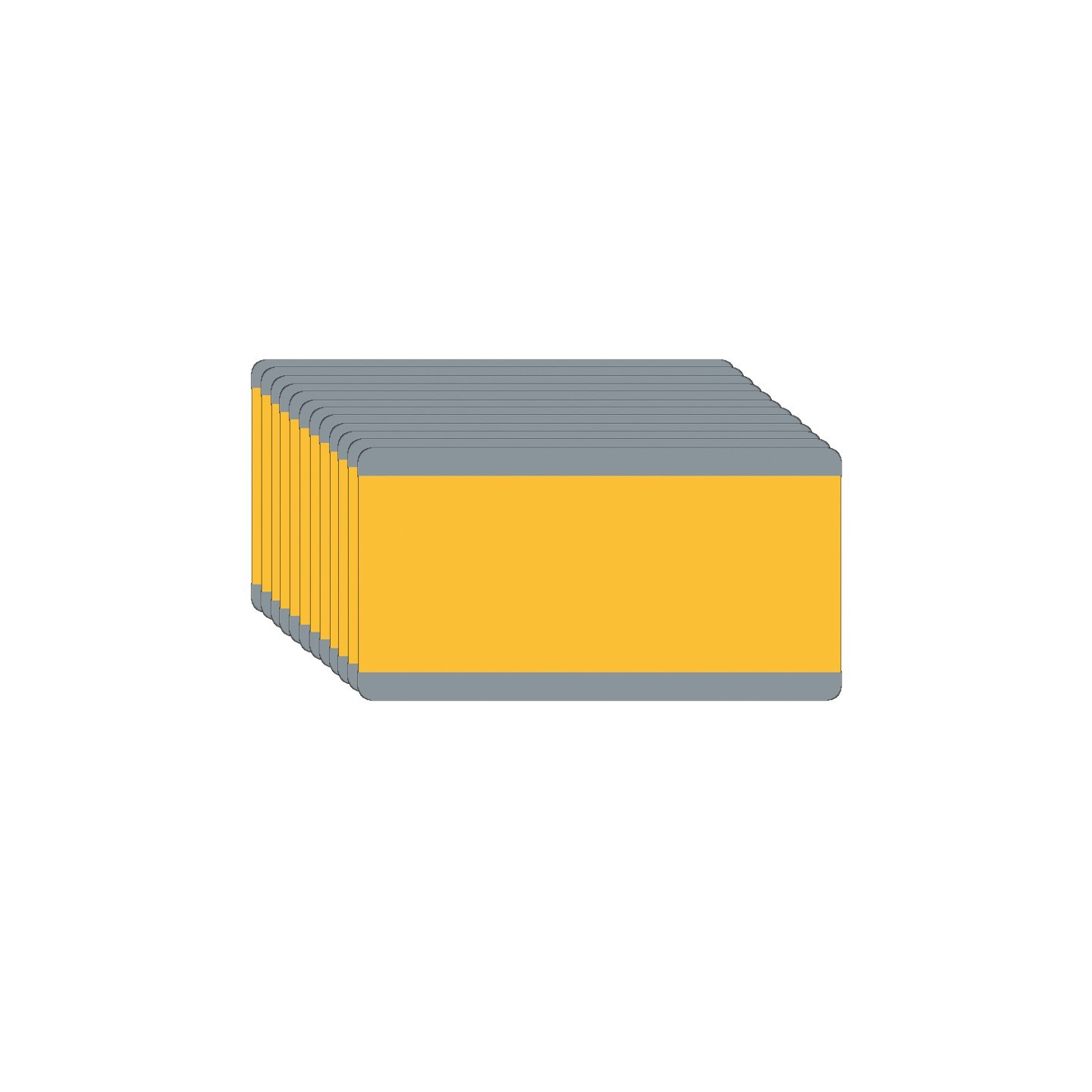 Ashley Productions® Big Reading Guide, 3-3/4" x 7-1/4", Goldenrod, Pack of 12