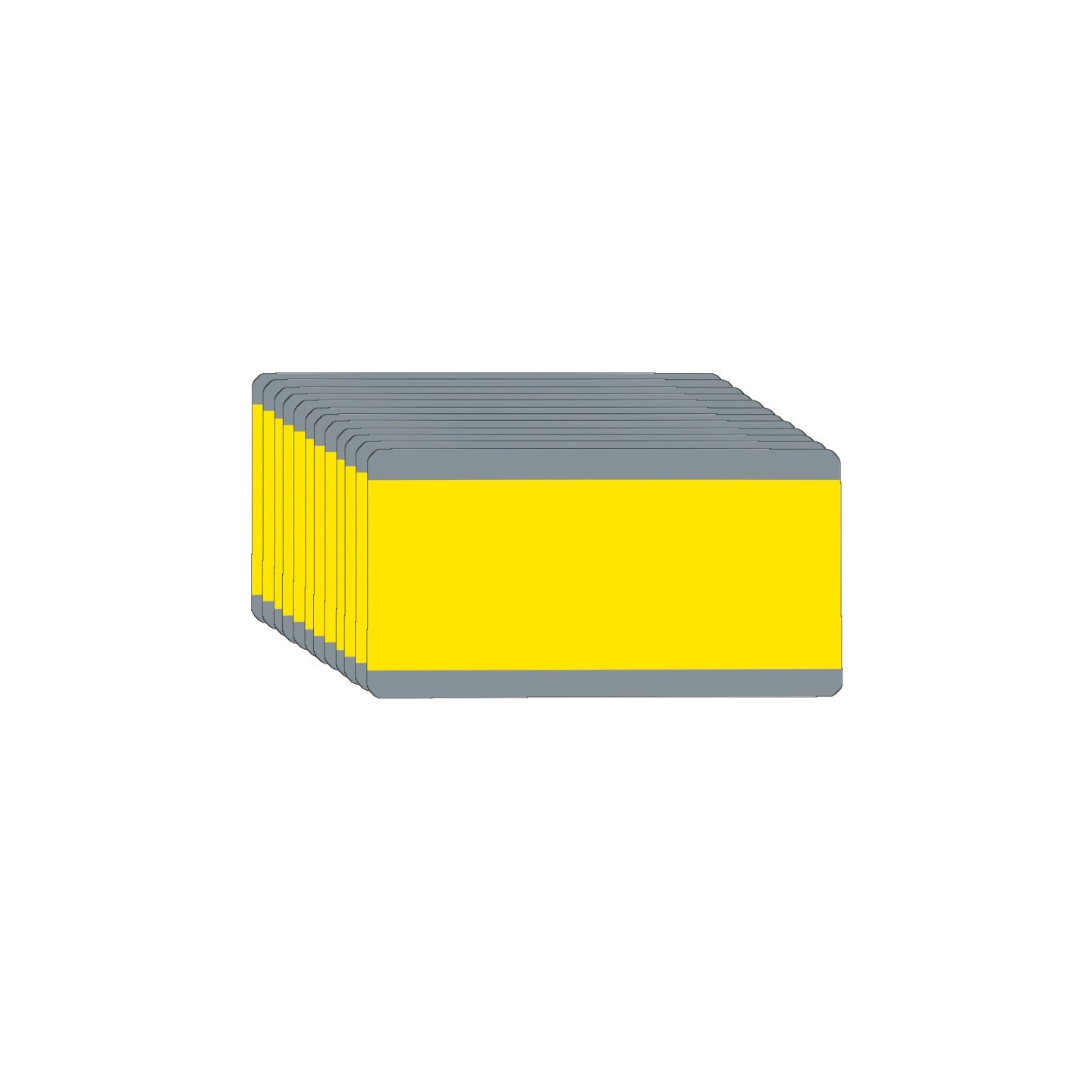 Ashley Productions® Big Reading Guide, 3-3/4" x 7-1/4", Yellow, Pack of 12