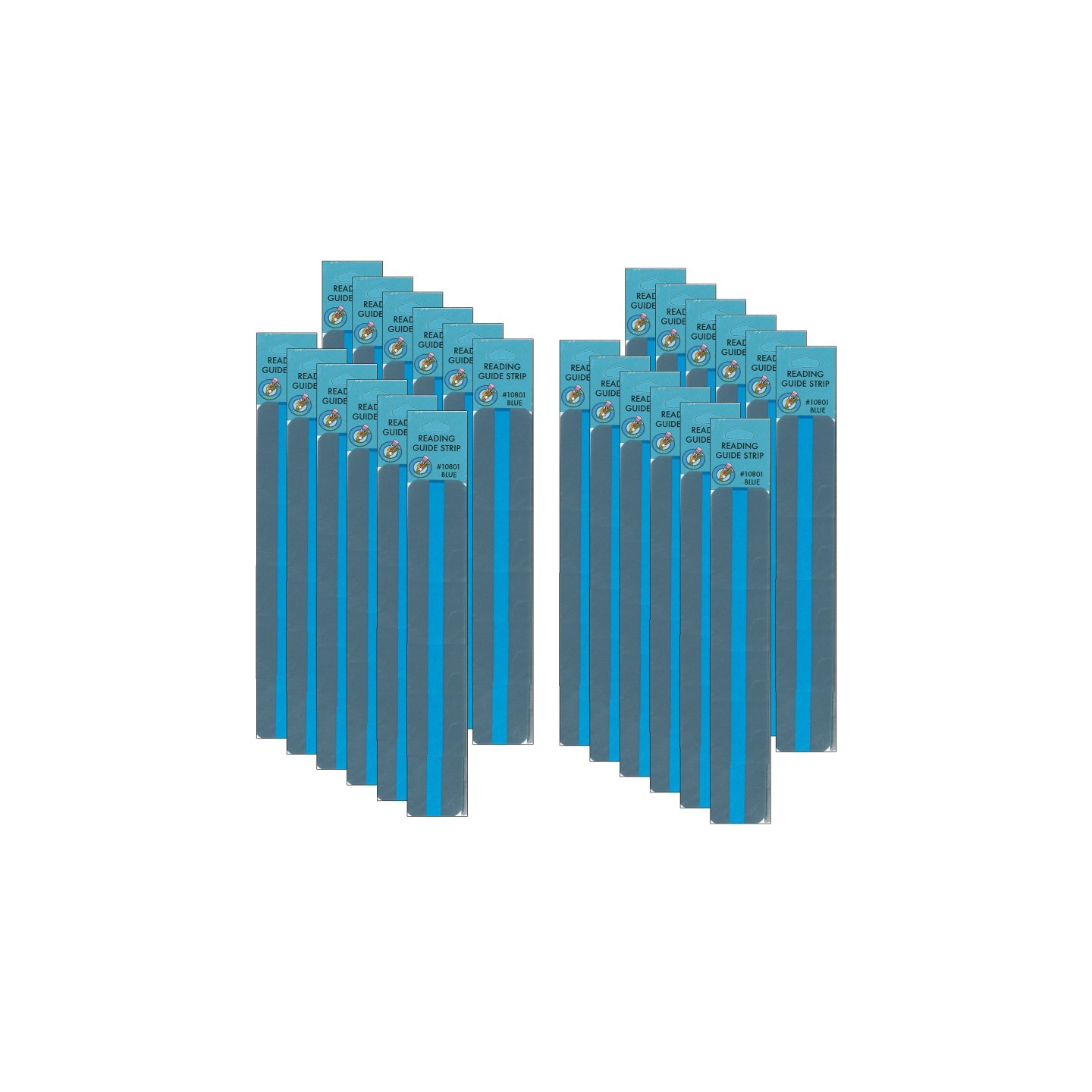 Ashley Productions® Sentence Strip Reading Guides, Blue, 12 Per Pack, 2 Packs