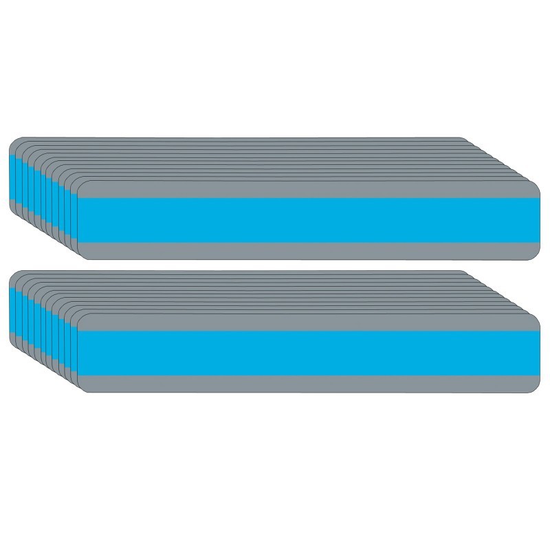 Ashley Productions® Double Wide Sentence Strip Reading Guide, 1-1/4" x 7-1/4", Blue, Pack of 24